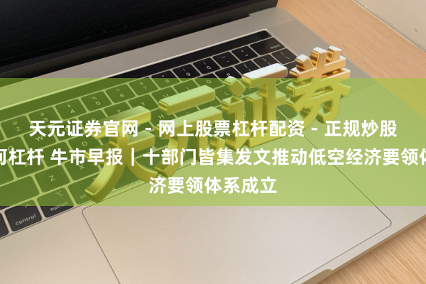 天元证券官网 - 网上股票杠杆配资 - 正规炒股配资如何杠杆 牛市早报｜十部门皆集发文推动低空经济要领体系成立