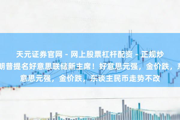 天元证券官网 - 网上股票杠杆配资 - 正规炒股配资如何杠杆 特朗普提名好意思联储新主席！好意思元强，金价跌，东谈主民币走势不改