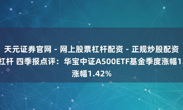 天元证券官网 - 网上股票杠杆配资 - 正规炒股配资如何杠杆 四季报点评：华宝中证A500ETF基金季度涨幅1.42%